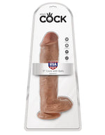 Pipedream-dildo realista com testículos de 29 cm-Castanho