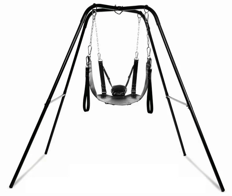 XR Brands - balanço sexual extremo com suporte para a cabeça-Preto