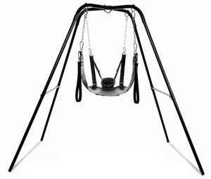 XR Brands - balanço sexual extremo com suporte para a cabeça-Preto
