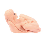 Kokos-Masturbador realista con 3 aberturas" Hera 3 " - Beige