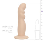 EasyToys-Dildo Com alça e arnês-Preto / Bege